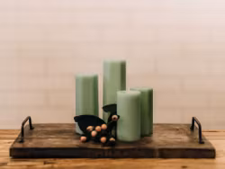 Spindelljus - Pastellgrön