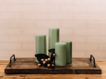 Spindelljus - Pastellgrön