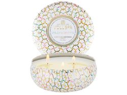 Voluspa 3-Wick Candle In Decorative Tin - Wildflowers