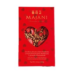 Dark chocolate with strawberry & almond