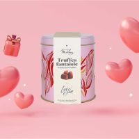 Raspberry truffle gift box