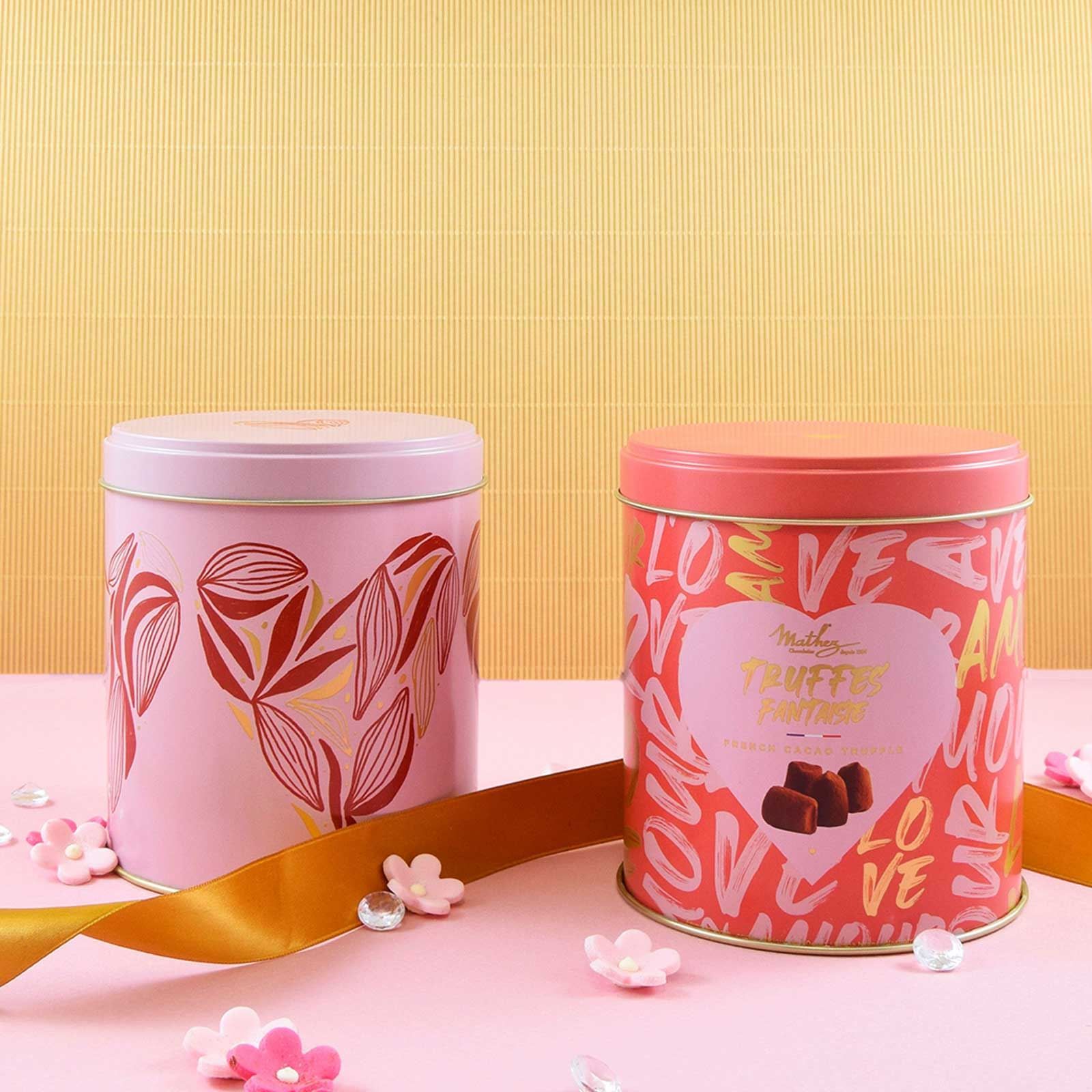 Raspberry truffle gift box