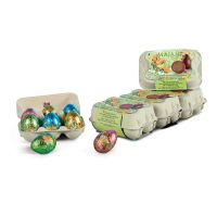 Chocolate egg tray with animal motif