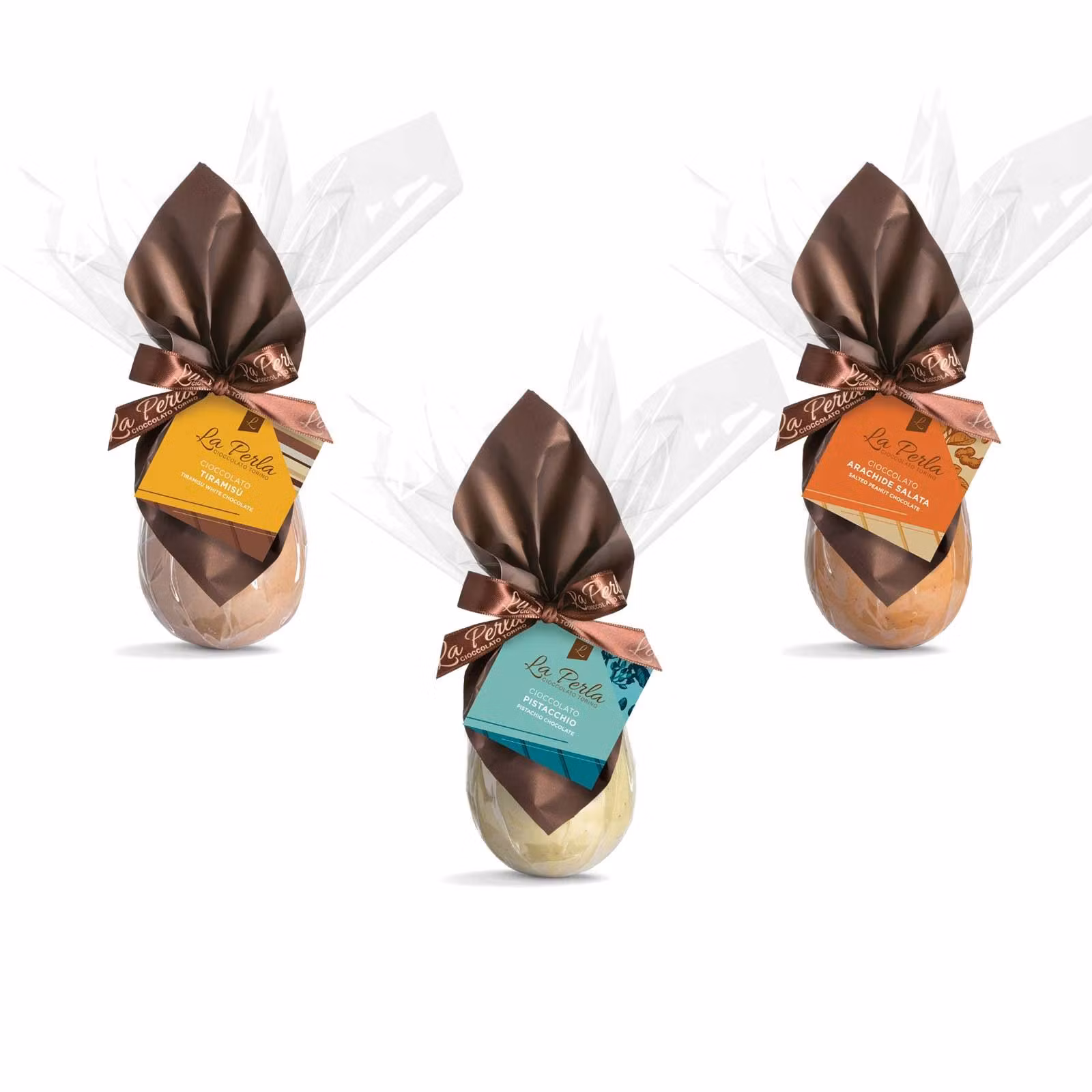 Chocolate eggs – Peanut, Pistachio and Tiramisú