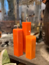 Spindelljus - Rostorange