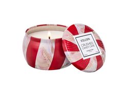 Voluspa Mini Tin Candle Candle - Crused Candy Cane