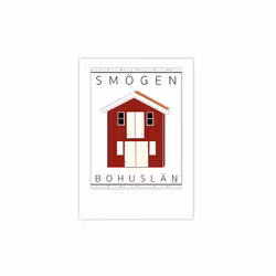 Poster Sjöbod röd