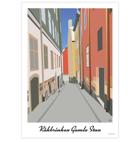 Poster Stockholm Kåkbrinken
