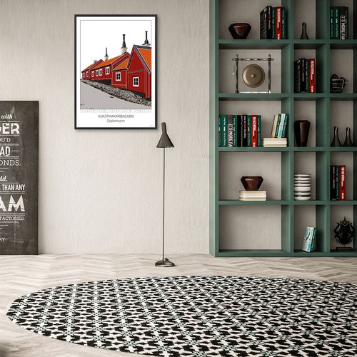 Poster Kvastmakarbacken Södermalm 50x70