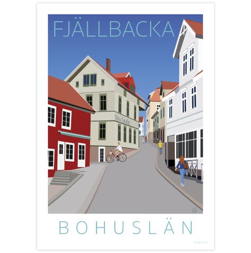 Poster Fjällbacka Galärbacken