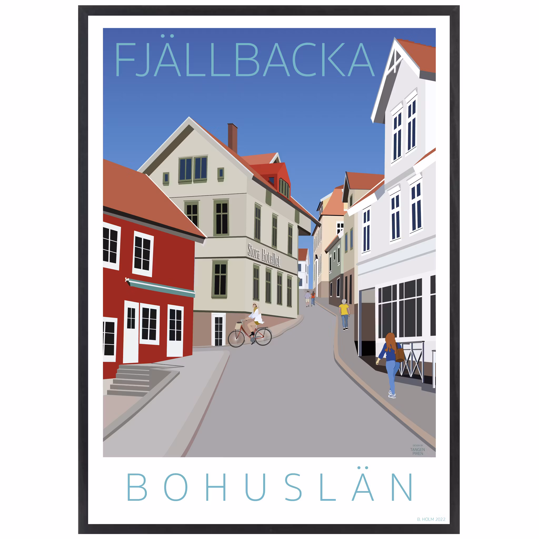 Poster Fjällbacka Galärbacken