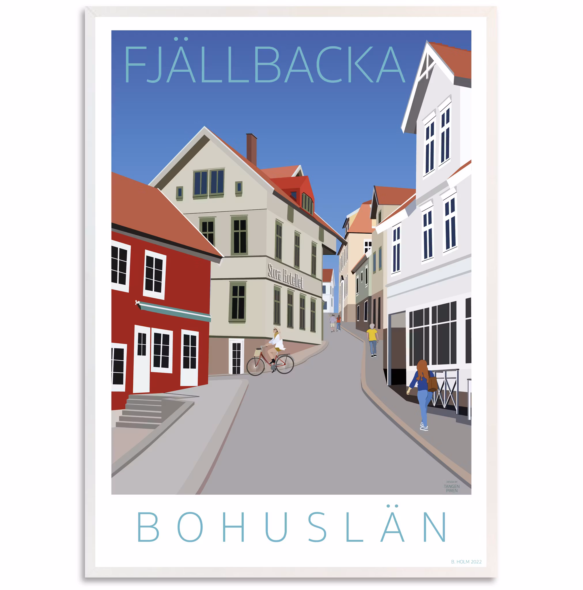 Poster Fjällbacka Galärbacken