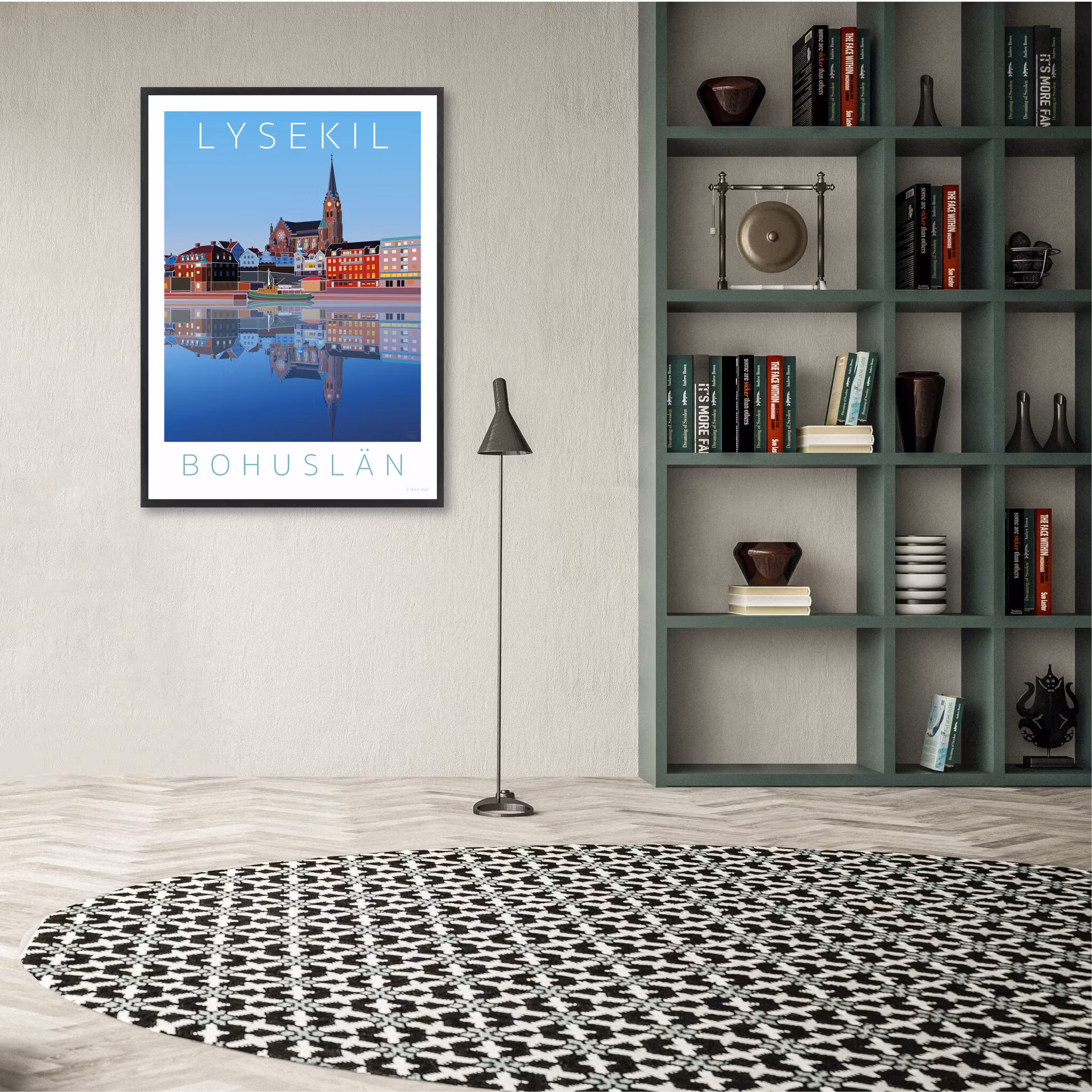 poster Lysekil i Gryningsljus interior