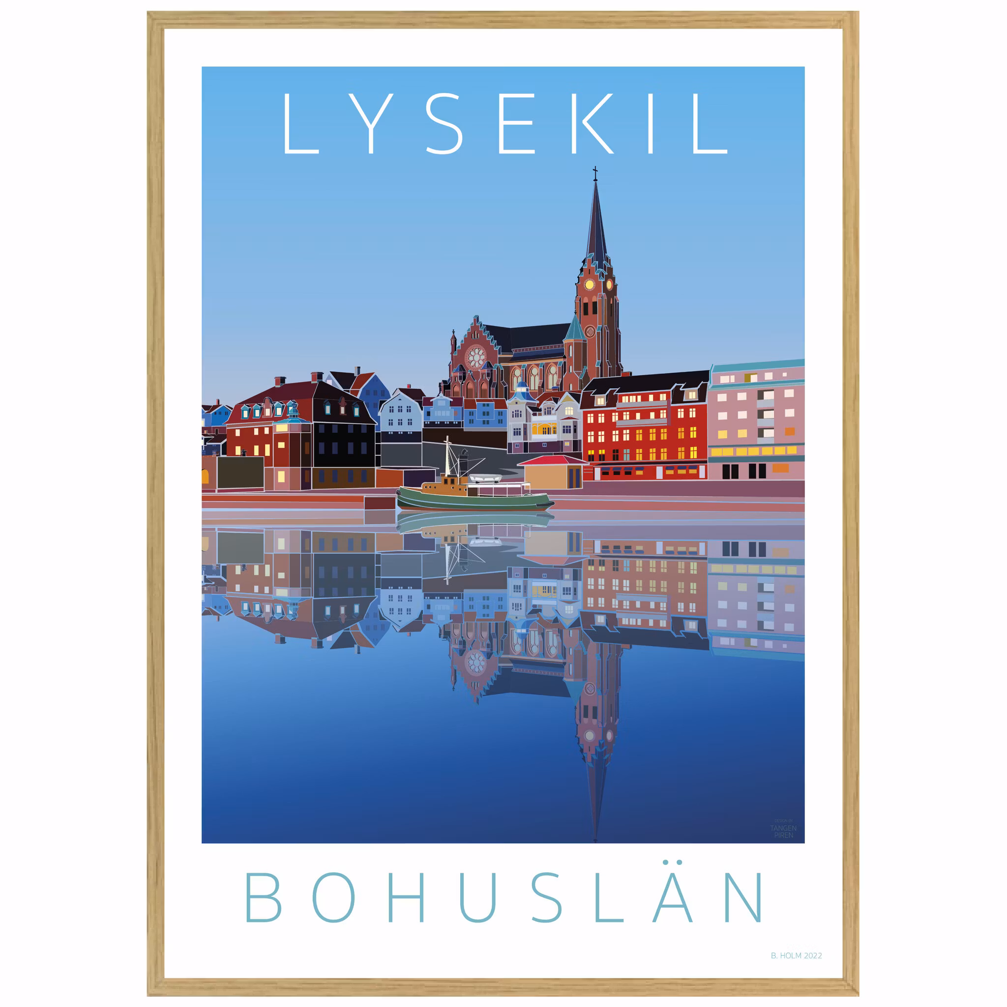 poster Lysekil i Gryningsljus ekram