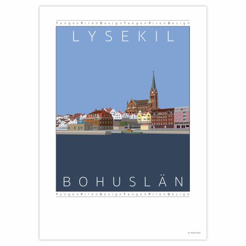 Poster Lysekil Harbor view