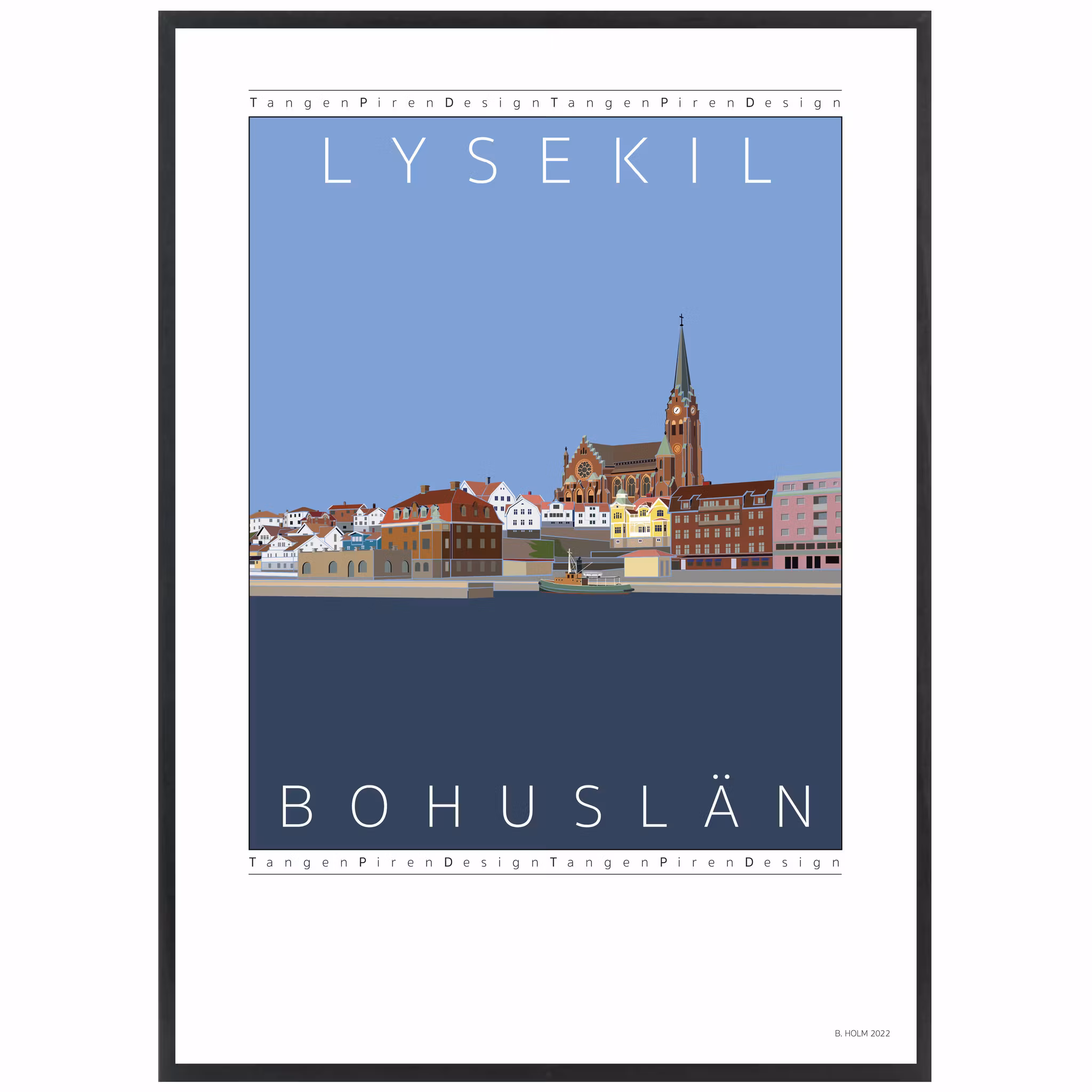 Poster Lysekil Harbor view