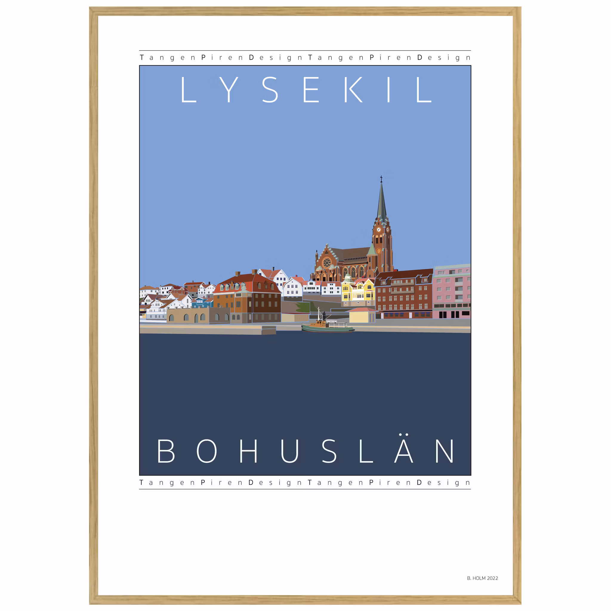 Poster Lysekil Harbor view