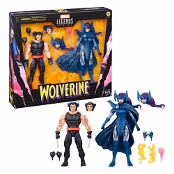 Wolverine 50th Anniversary Marvel Legends Action Figure 2-Pack Wolverine & Psylocke