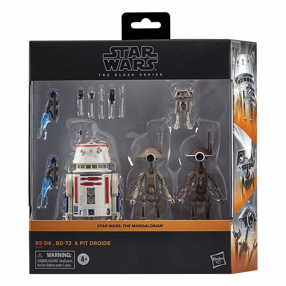 Star Wars Black Series: Action Figure 4-Pack R5-D4, BD-72 & Pit Droids (The Mandalorian)