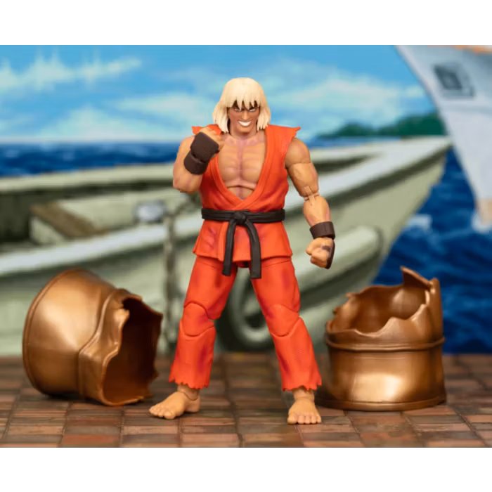 Ultra Street Fighter II: The Final Challengers Action Figure 1/12 Violent Ken Next Level SDCC Exclusive 15 cm