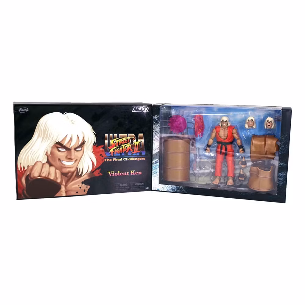 Ultra Street Fighter II: The Final Challengers Action Figure 1/12 Violent Ken Next Level SDCC Exclusive 15 cm