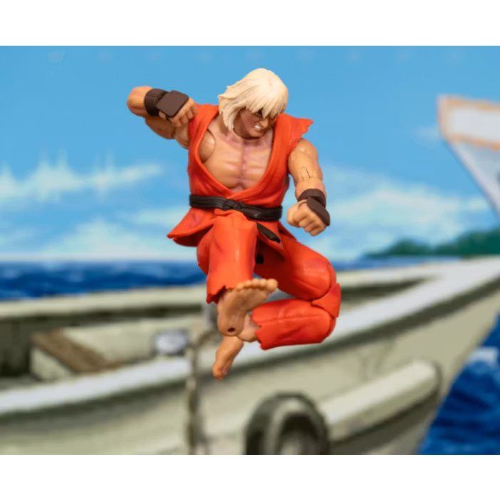 Ultra Street Fighter II: The Final Challengers Action Figure 1/12 Violent Ken Next Level SDCC Exclusive 15 cm