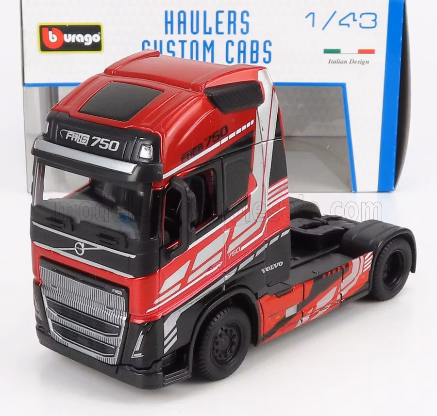 Volvo FH16 XL 750 1:43 Street Fire Haulers Custom Cabs (Skadet emballasje)