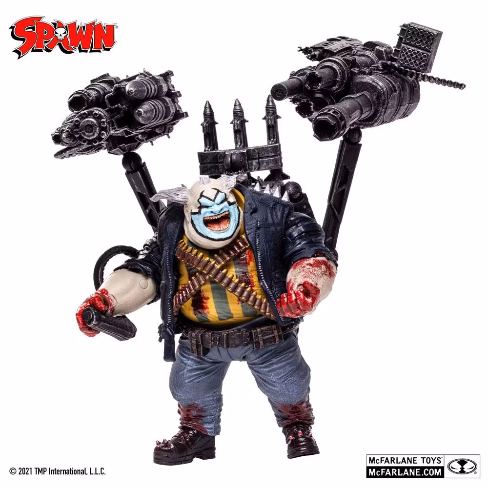 Spawn Action Figure The Clown (Bloody) Deluxe Set 18 cm (Sprekk i emballasje)