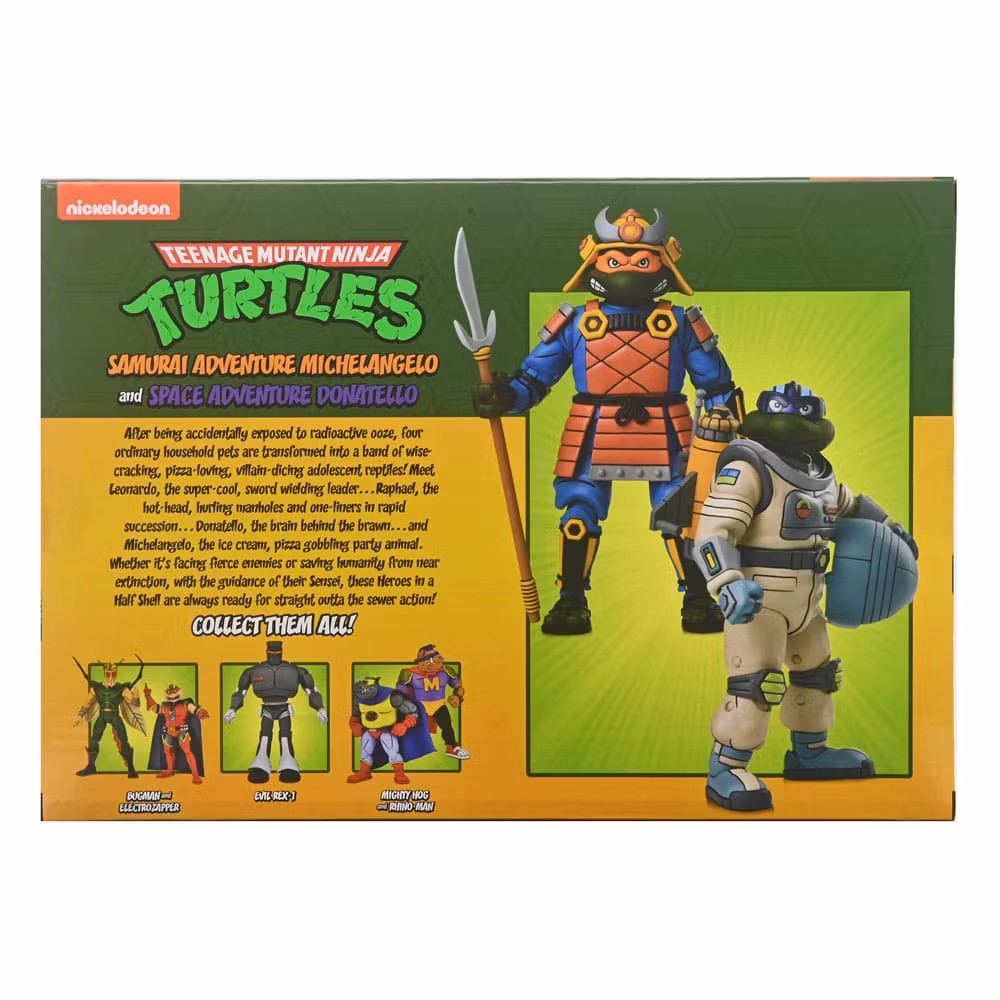 TMNT (Cartoon) Action Figure 2 Pack Space Adventure & Samurai Turtles 18 cm