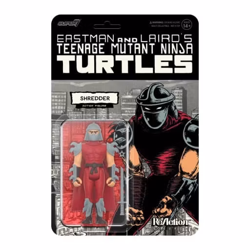TMNT ReAction Action Figure Shredder (Comic Color) 10 cm