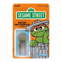 Sesame Street ReAction Action Figure Oscar the Grouch 10 cm