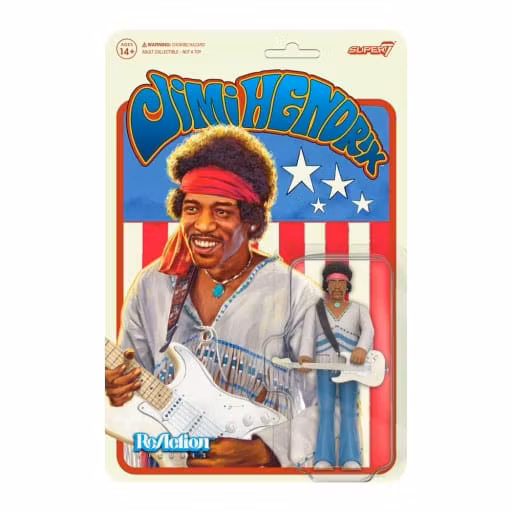 Jimi Hendrix ReAction Action Figure Jimi Hendrix (Festival) 10 cm