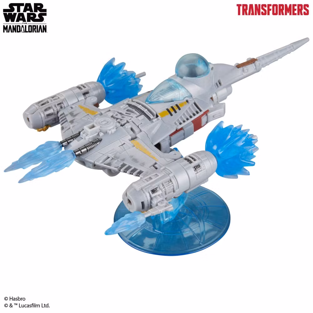 Star Wars x Transformers Actionfigur The Mandalorian / N-1 Starfighter 19 cm
