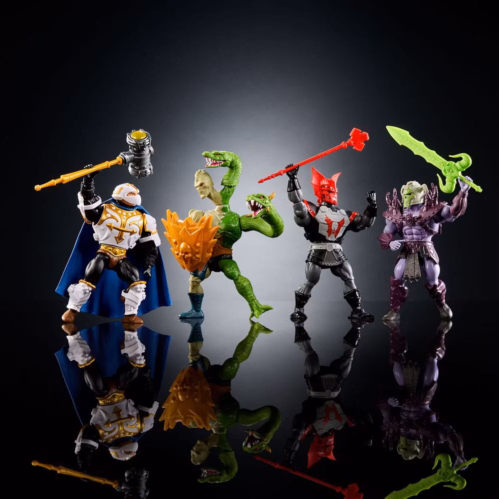 Motu Origins: 4-Pack Paragon Champion, Skel-Knight, Horde Revenant og Pit Warden