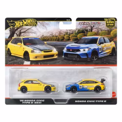 Car Culture 2-Pack 1999 Honda Civic Type R (EK9) & Honda Civic Type R
