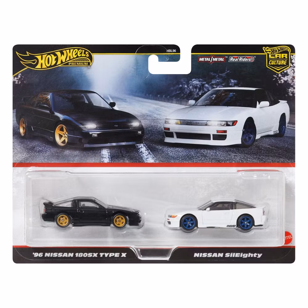 Car Culture 2-Pack 1996 Nissan 180SX Type X og Nissan SilEighty