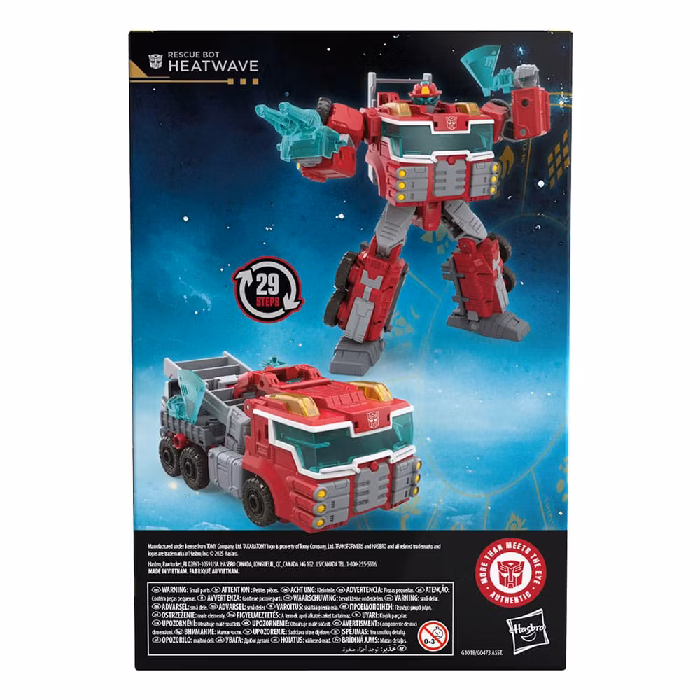 Transformers Age of the Primes Voyager Class Action Figure Rescue Bot Heatwave 18 cm