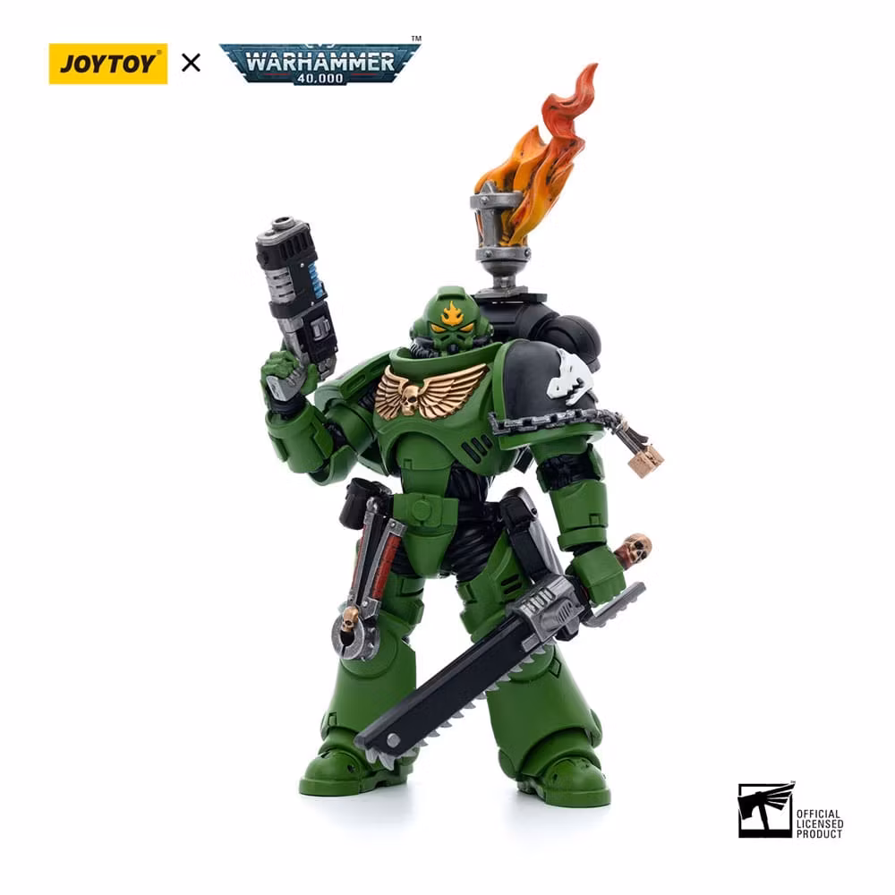 Warhammer 40k Action Figure 1/18 Salamanders Intercessors Sergeant Tsek'gan 12 cm