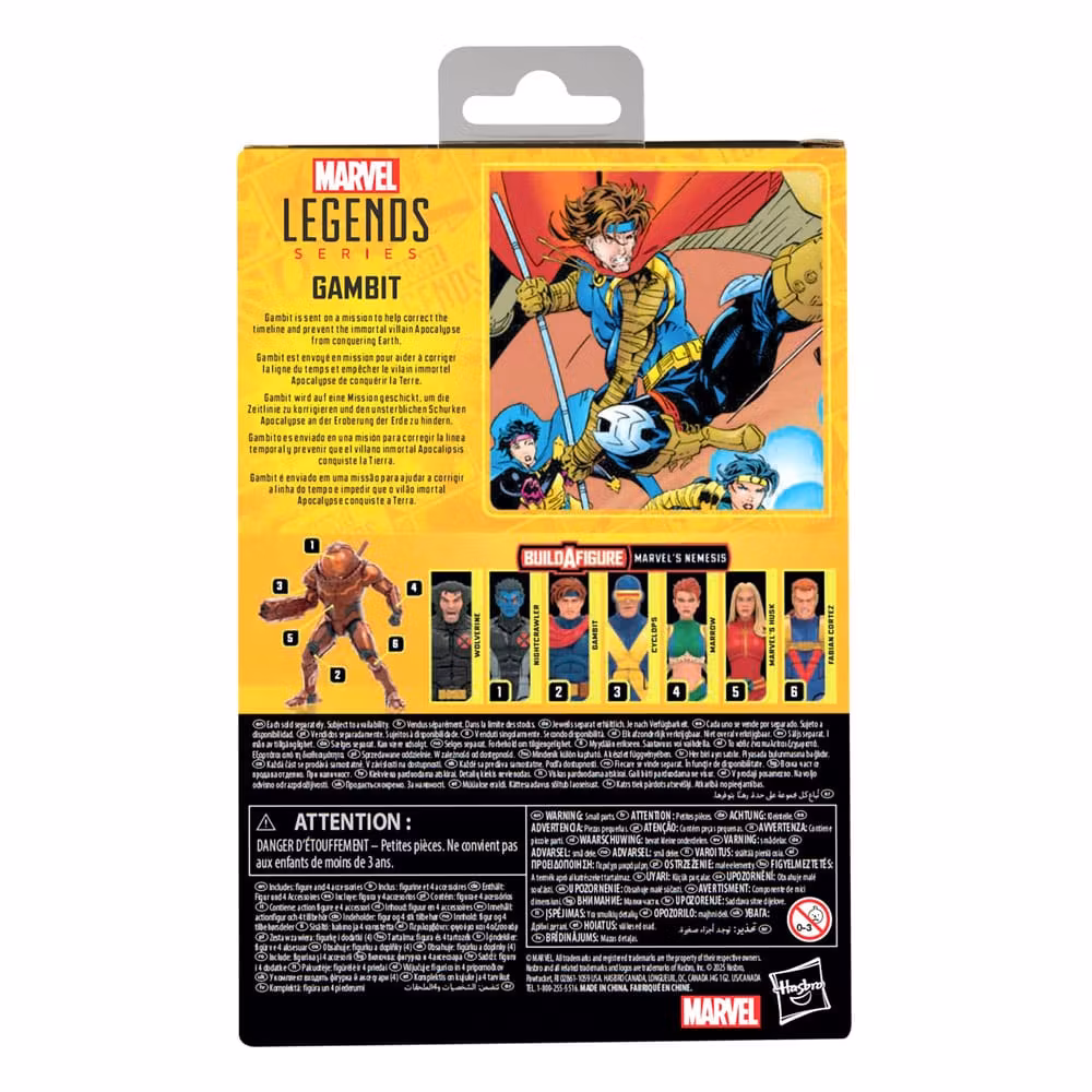 X-Men Marvel Legends Action Figure Gambit (BAF: Marvel's Nemesis) 15 cm
