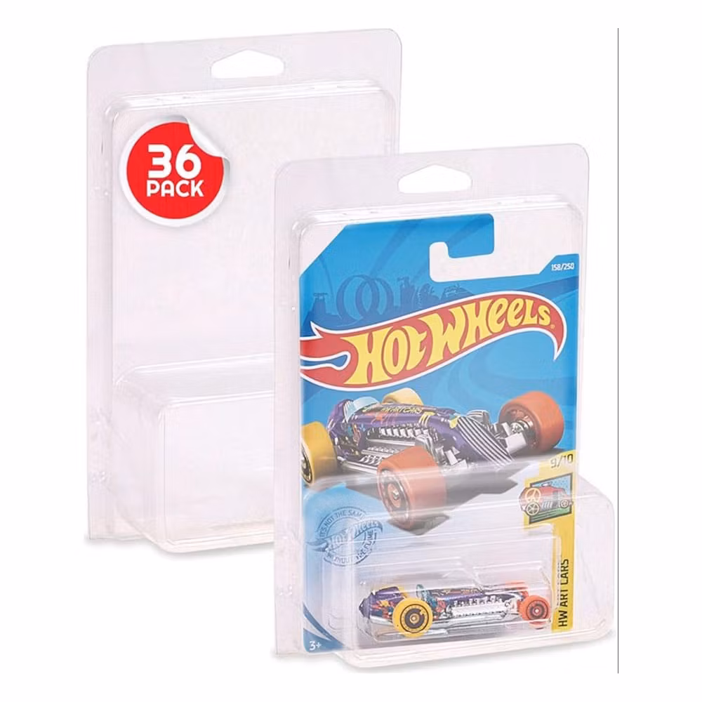 Hot Wheels Blisters 36-Pack for Long Card Mainline biler
