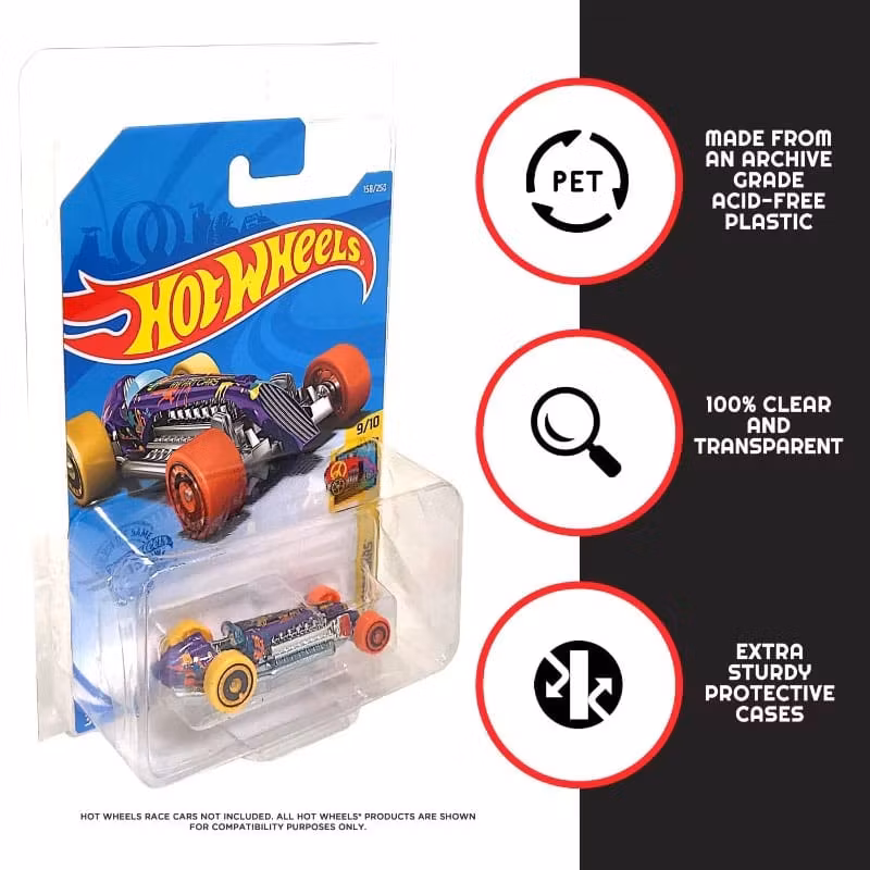 Hot Wheels Blisters 36-Pack for Long Card Mainline biler