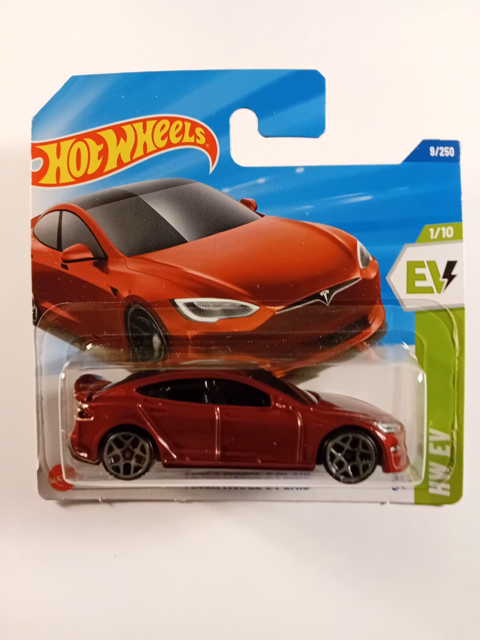 Tesla Model S Plaid rød #009 Skadet emballasje