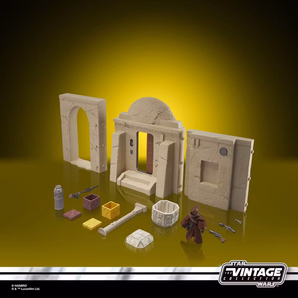 Star Wars Vintage Collection Playset Streets of Mos Eisley with Jawa Action Figure 10 cm (Episode IV)