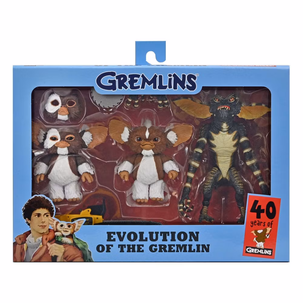 Gremlins Action Figures Evolution of a Gremlin 40th Anniversary Box Set 18 cm