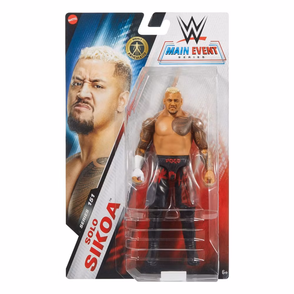 WWE Main Event Series Action Figure Solo Sikoa 15 cm