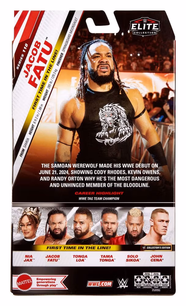 WWE Elite Collection Action Figure Jacob Fatu 15 cm