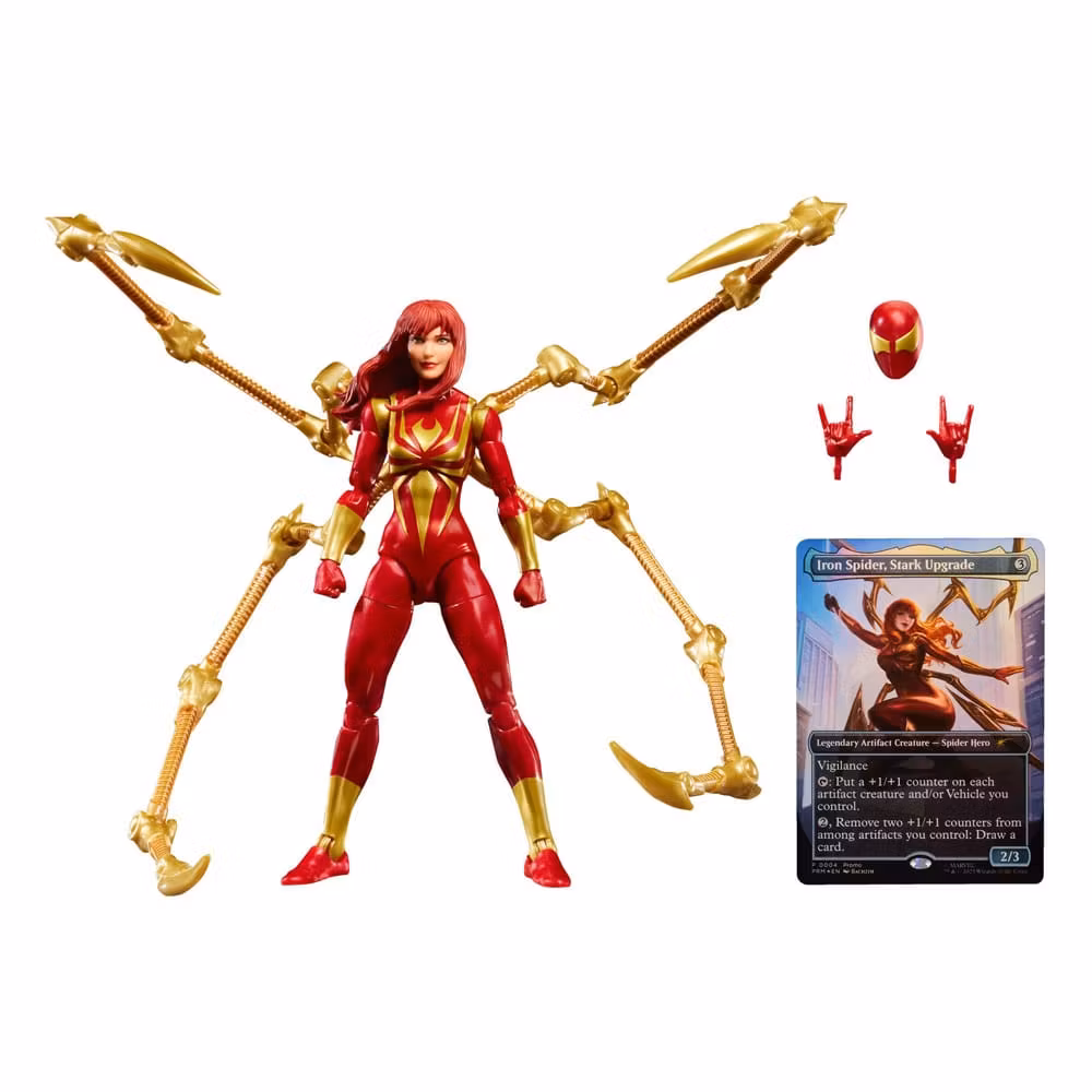 Marvel Legends Magic: The Gathering Action Figure Mary Jane Watson (Iron Spider) (plus Exclusive Foil Card) 15 cm