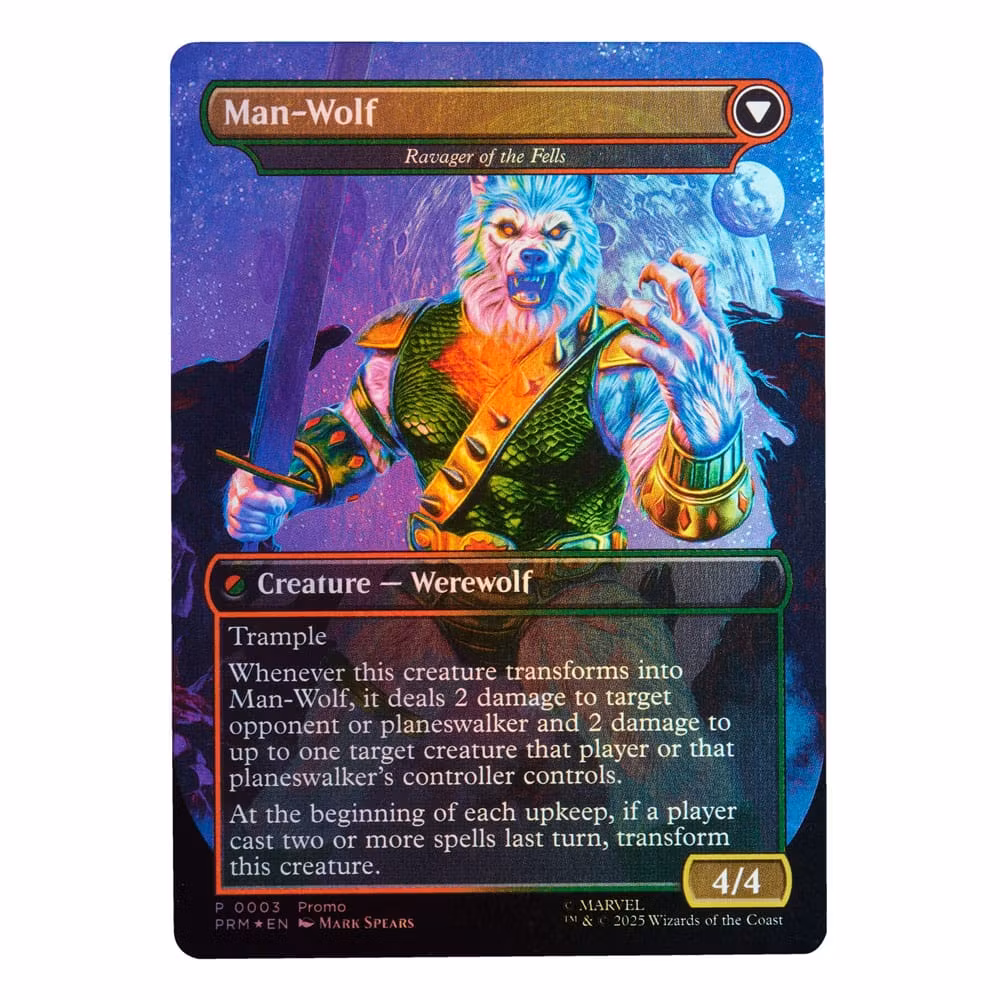 Marvel Legends Magic: The Gathering Action Figure Man-Wolf (plus Exclusive Foil Card) 15 cm