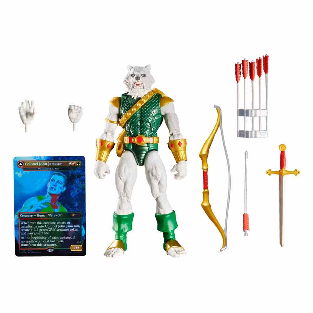 Marvel Legends Magic: The Gathering Action Figure Man-Wolf (plus Exclusive Foil Card) 15 cm