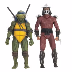 TMNT (1990 Movie) Action Figure Roof Top Battle Shredder vs Leo 18 cm